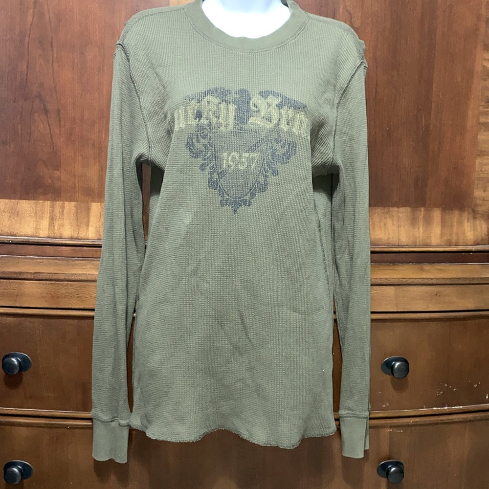 Lucky Brand vintage style waffle knit shirt. Small. New